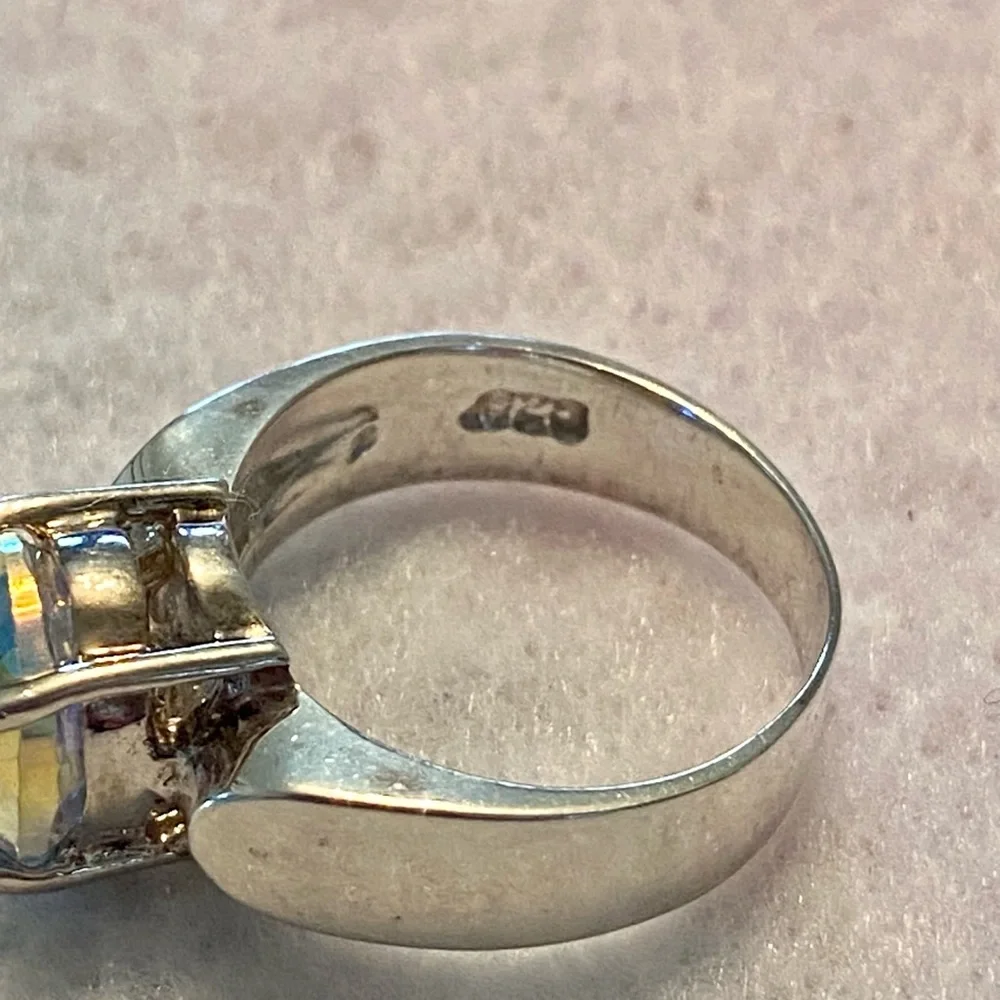 Mystic topaz ring - Picture 4 of 8